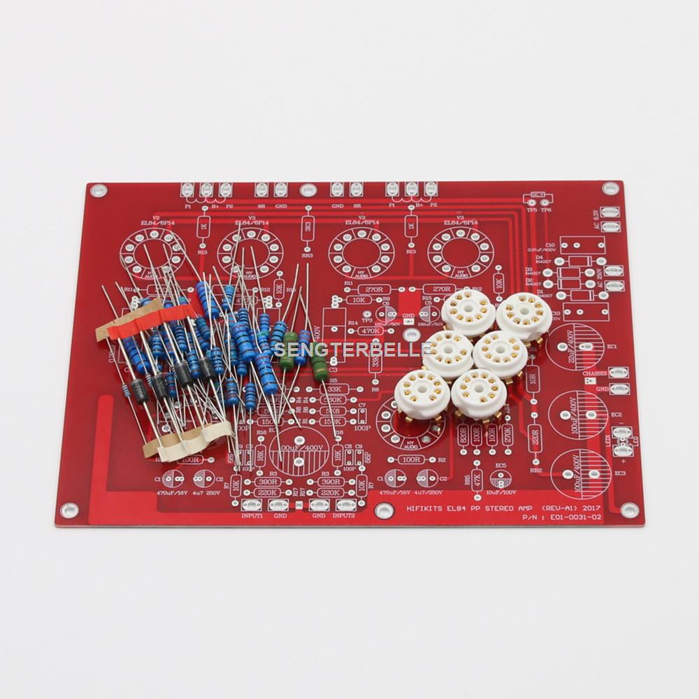 Audio Amplifier Board - HiFi EL84 +ECF80 Stereo Push-Pull Tube