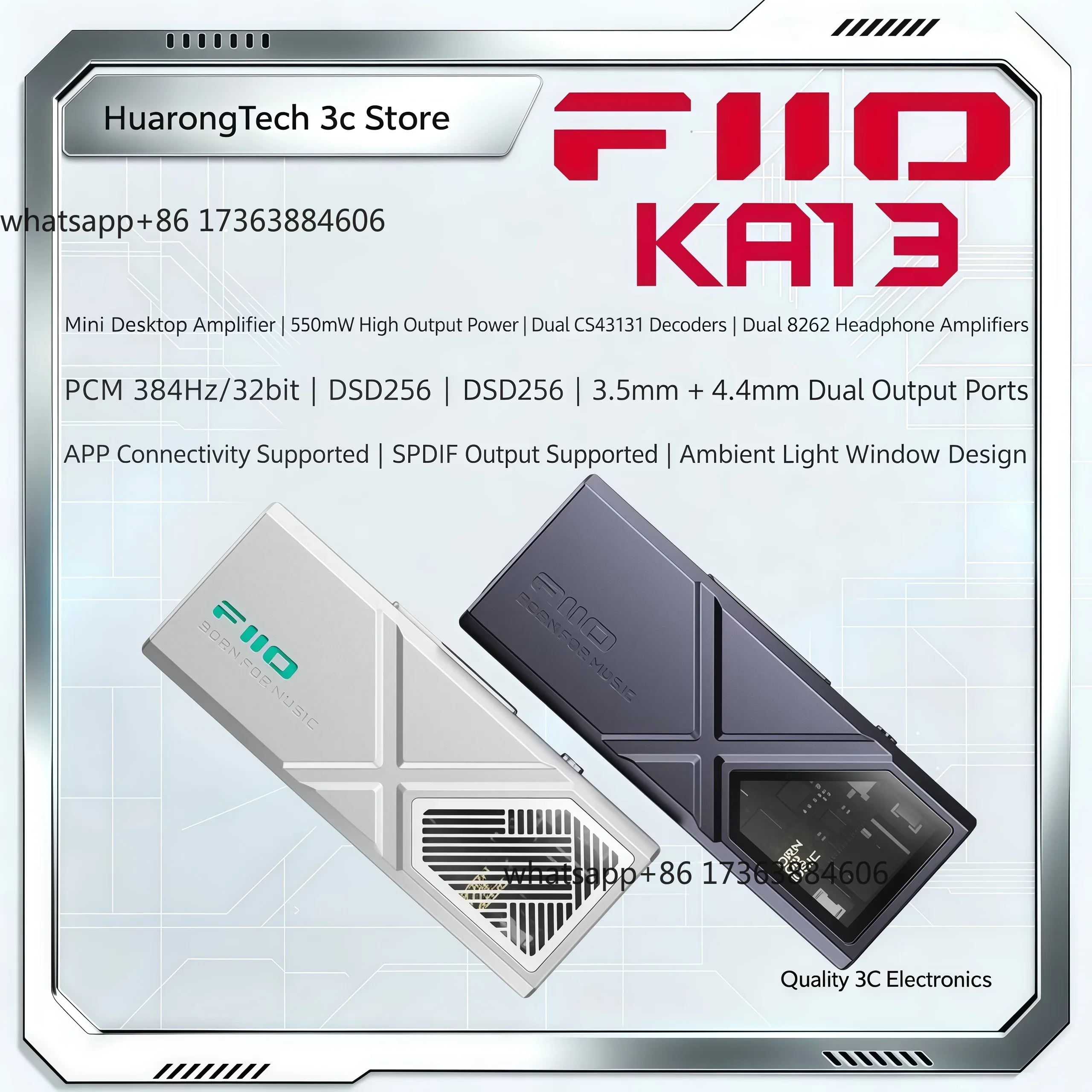 Audio Dac - KA13 USB DAC Headphone Amplifier Jade