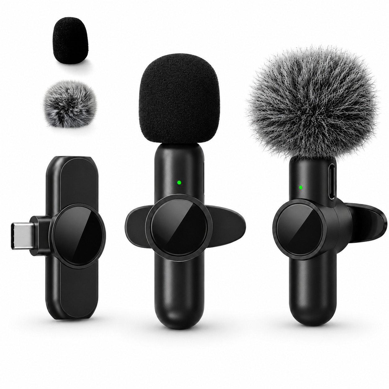 Microphone Capsule - Wireless Lapel Microphone, Noise-Cancelling, Suitable for