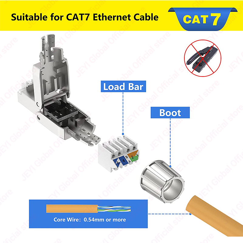 JEYI CAT7 6A RJ45 Connector 8P - огляд і ціна Rj45 Jack