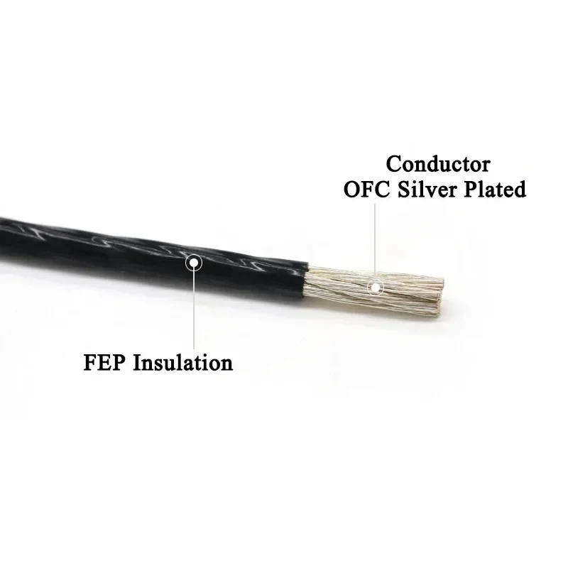 1~100m PTFE Silver Plated Elec - огляд і ціна Audio Jumper Wire