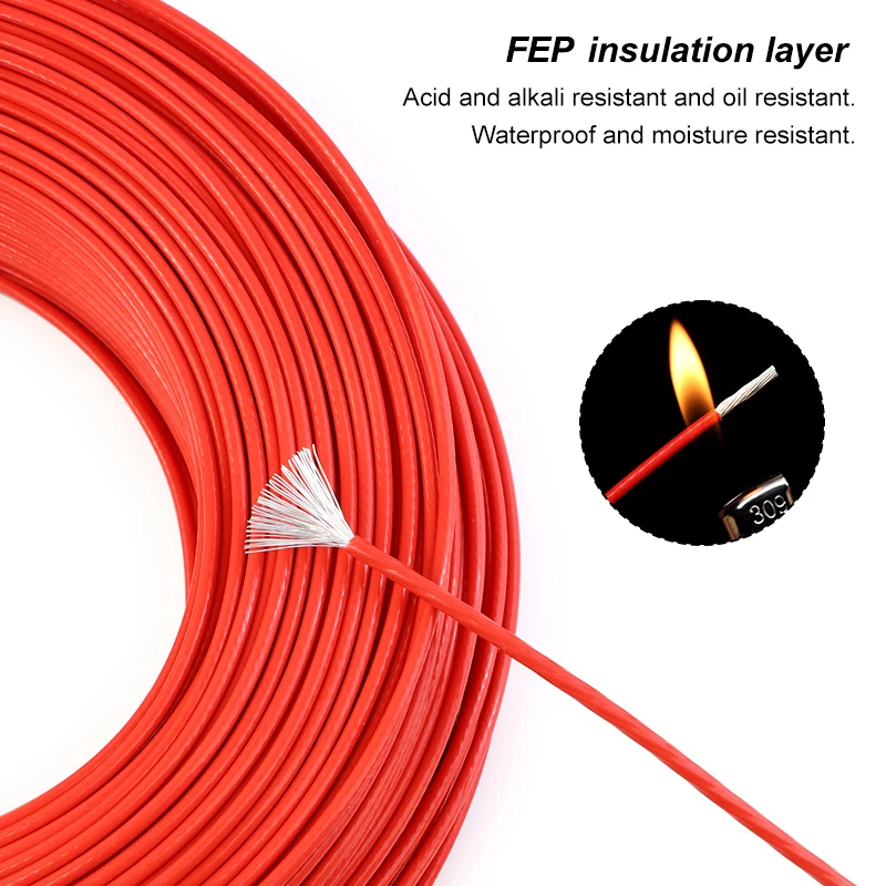 1~100m PTFE Silver Plated Elec - огляд і ціна Audio Jumper Wire