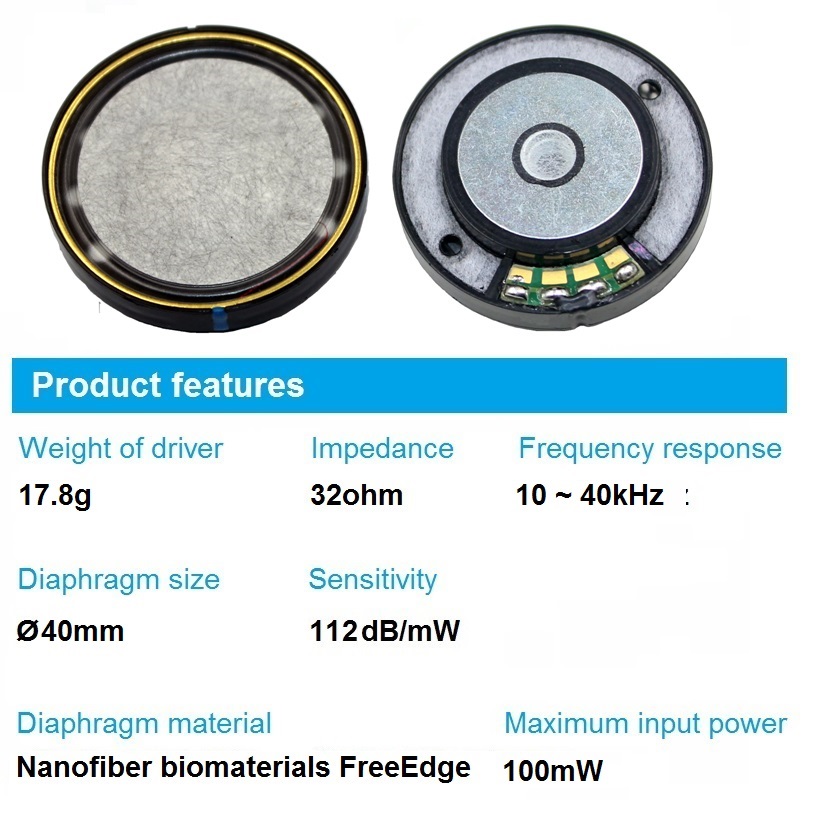 Hifi full range unit 40mm head - огляд і ціна Diy Headphone