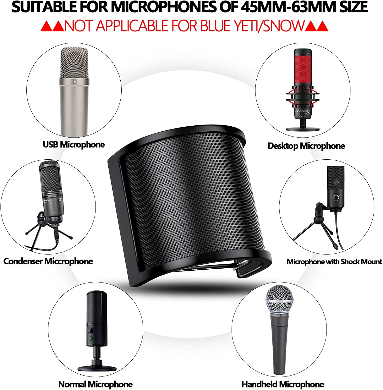 Universal Microphone Pop Filte - огляд і ціна Ribbon Microphone