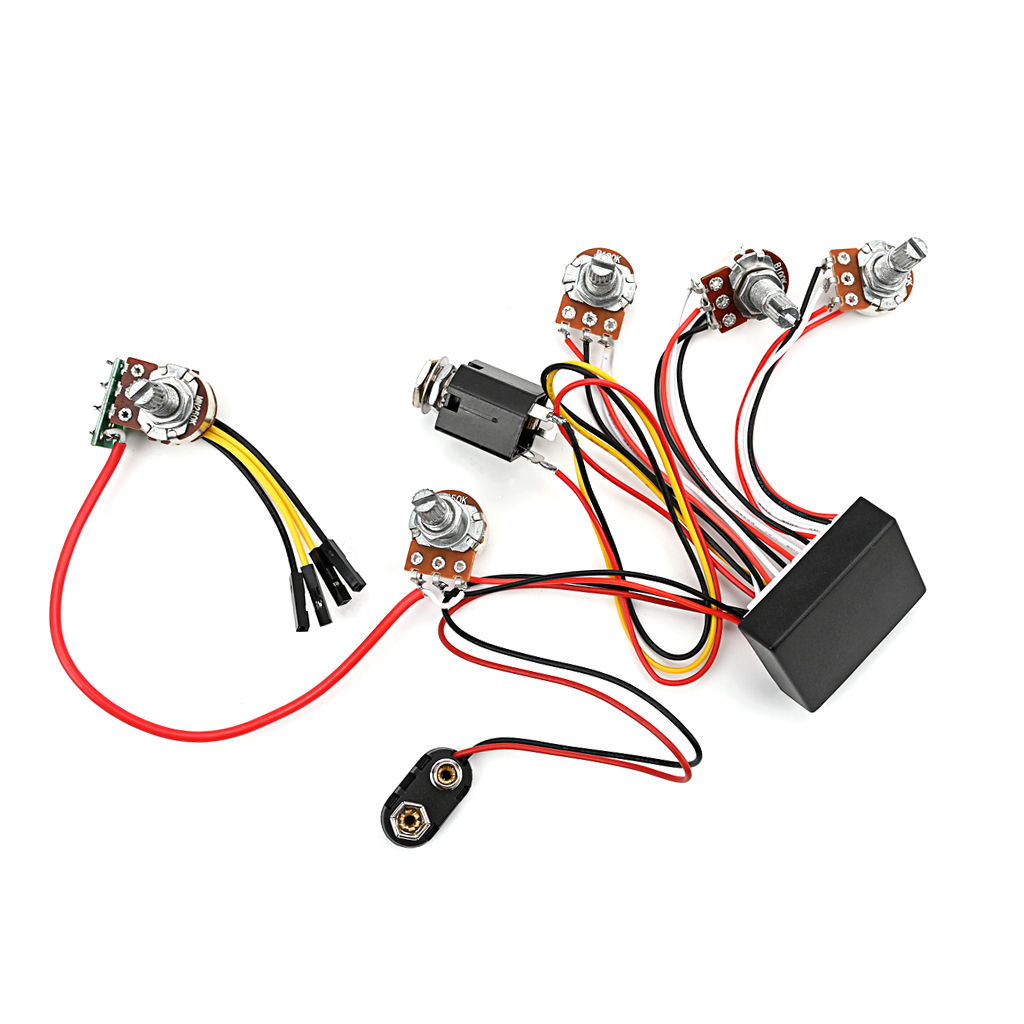 Pre-wired 3 Band Active Bass C - огляд і ціна Passive Preamp