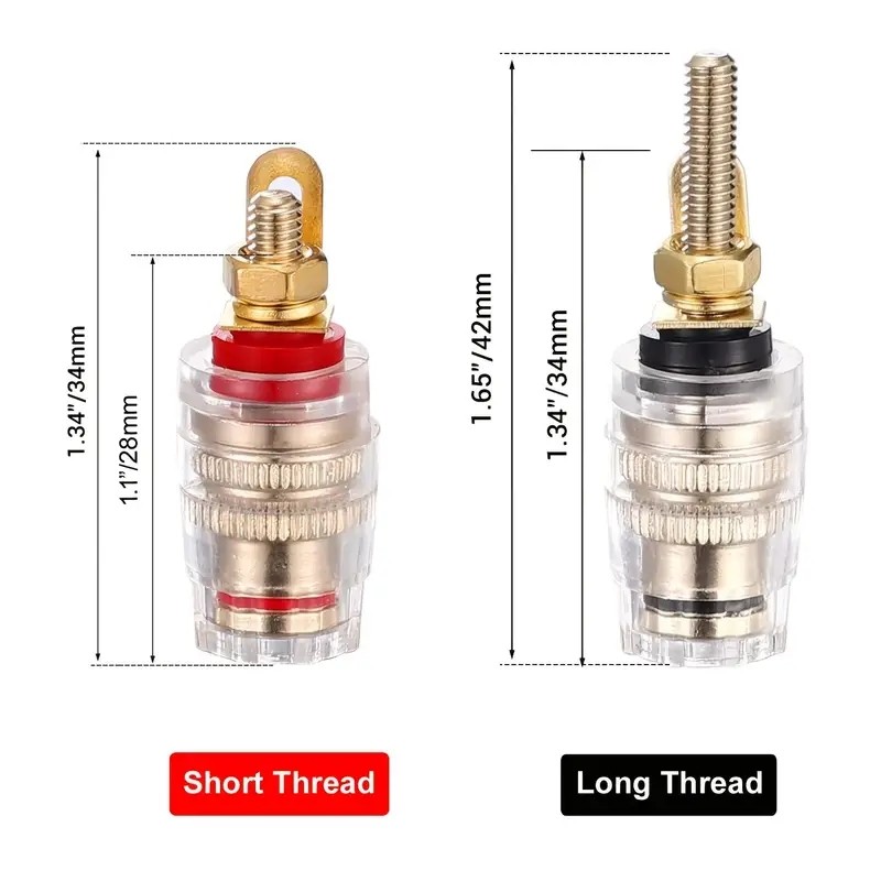 2/4Pcs 4mm Banana Socket Gold- - огляд і ціна Banana Plug