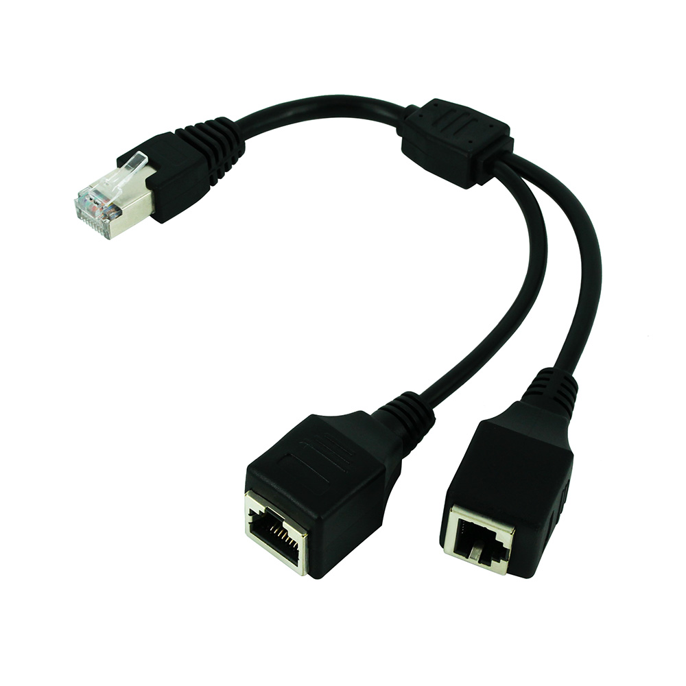 RJ45 1 Male to 2 Female LAN Ca - огляд і ціна Rj45 Jack