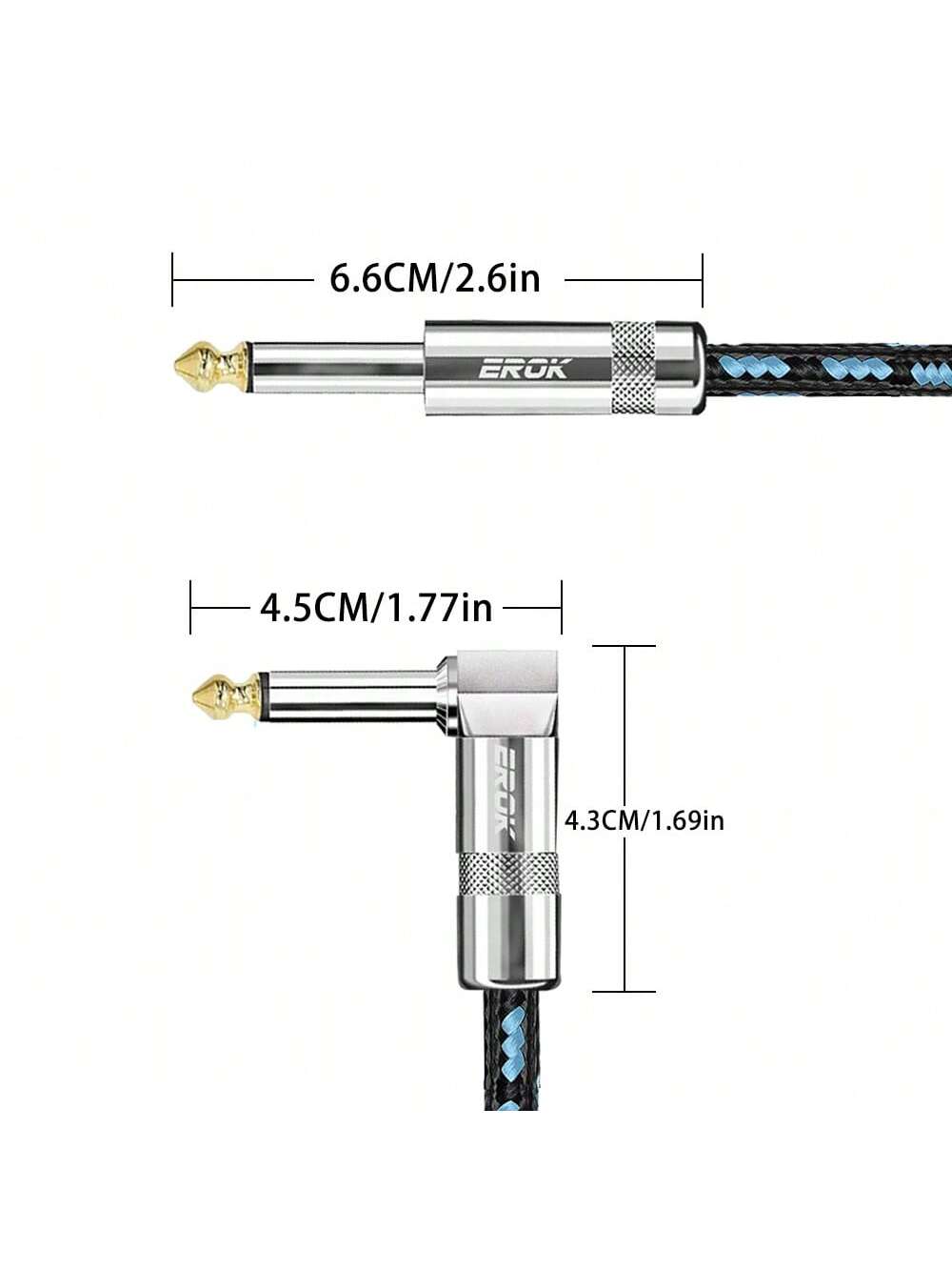 EROK 6.35mm Guitar Instrument  - огляд і ціна Audio Cable Rca