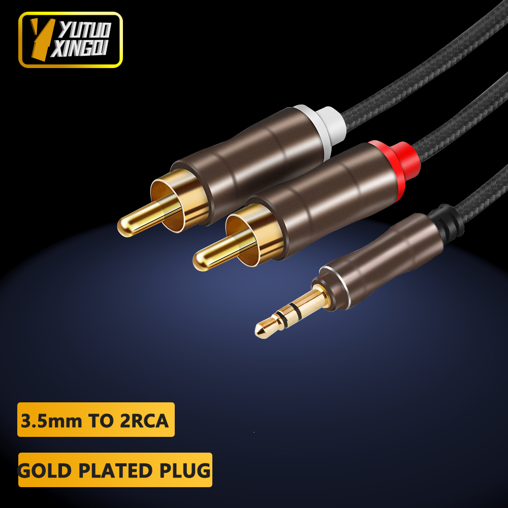 3.5 mm To 2RCA Double Lotus Au - огляд і ціна Audio Cable Rca